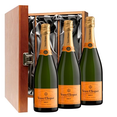 Veuve Clicquot Yellow Label Brut Champagne 75cl Treble Luxury Gift Boxed Champagne